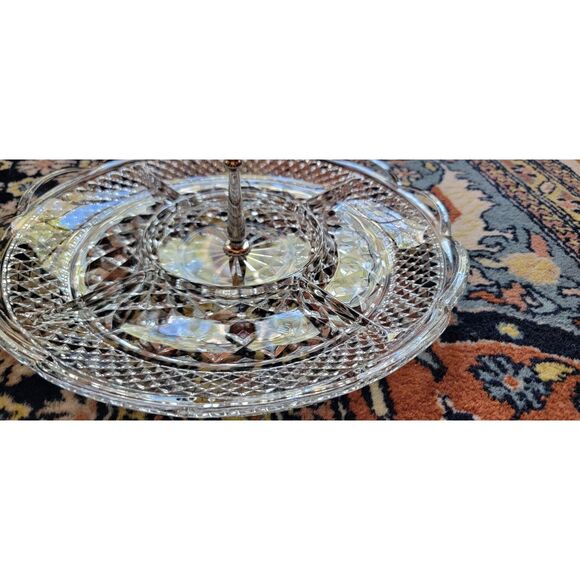 Anchor Hocking 11" Wexford glass 5 Section Relish Veggie Snack Serving Platter - Picture 16 of 16